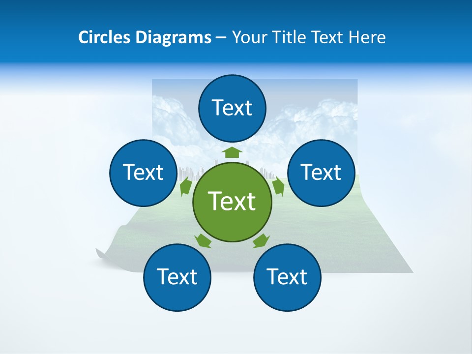 Blue Photo Environment PowerPoint Template