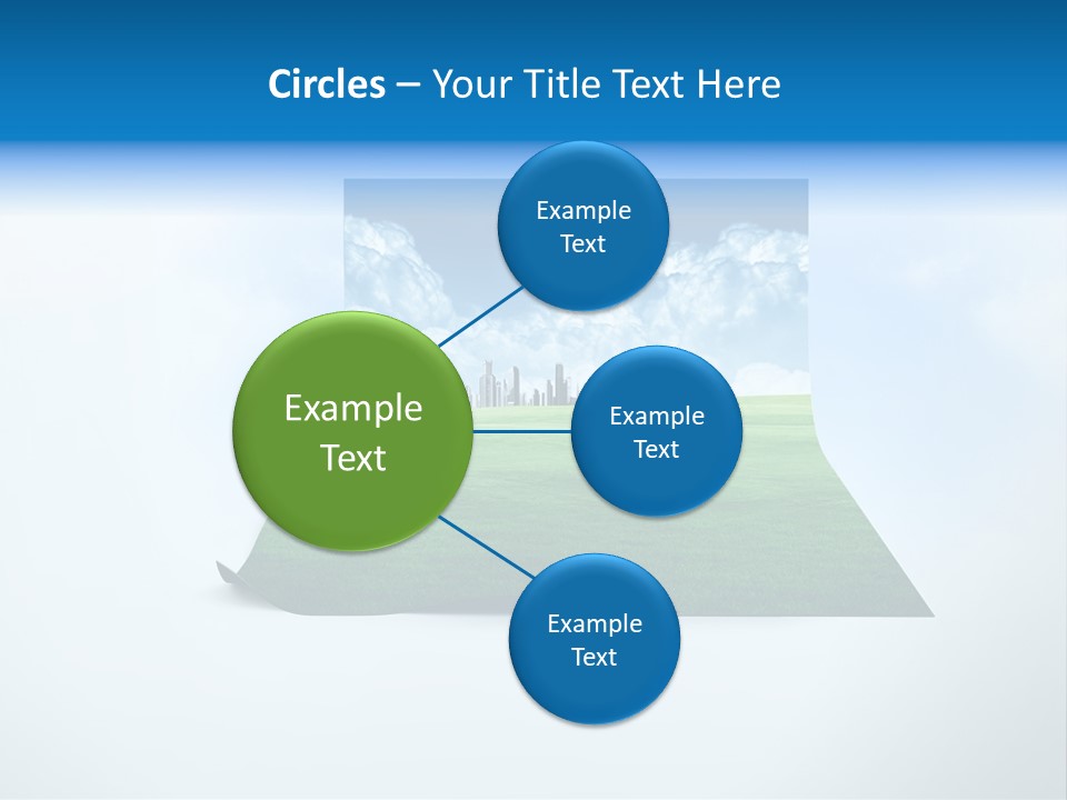 Blue Photo Environment PowerPoint Template