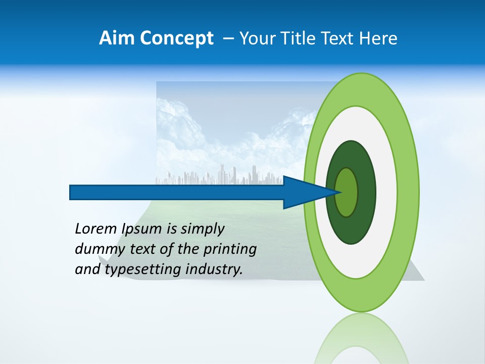 Blue Photo Environment PowerPoint Template