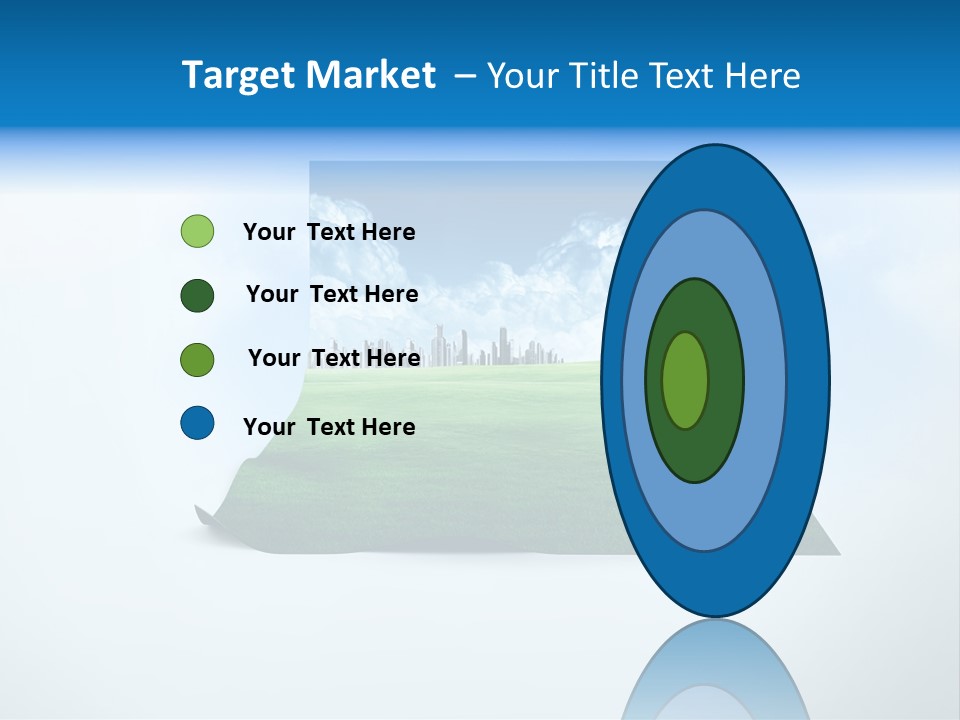 Blue Photo Environment PowerPoint Template