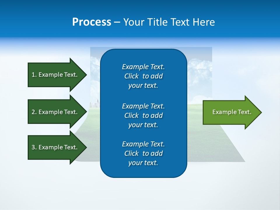Blue Photo Environment PowerPoint Template