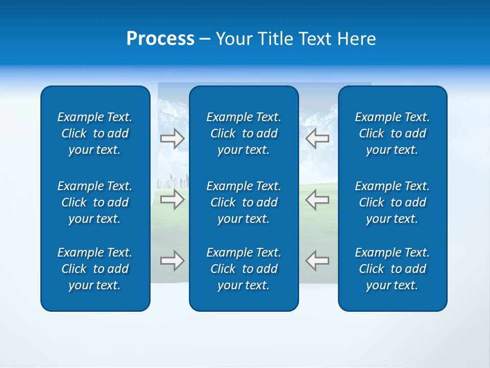 Blue Photo Environment PowerPoint Template