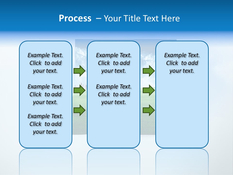 Blue Photo Environment PowerPoint Template