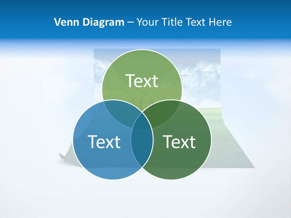 Blue Photo Environment PowerPoint Template