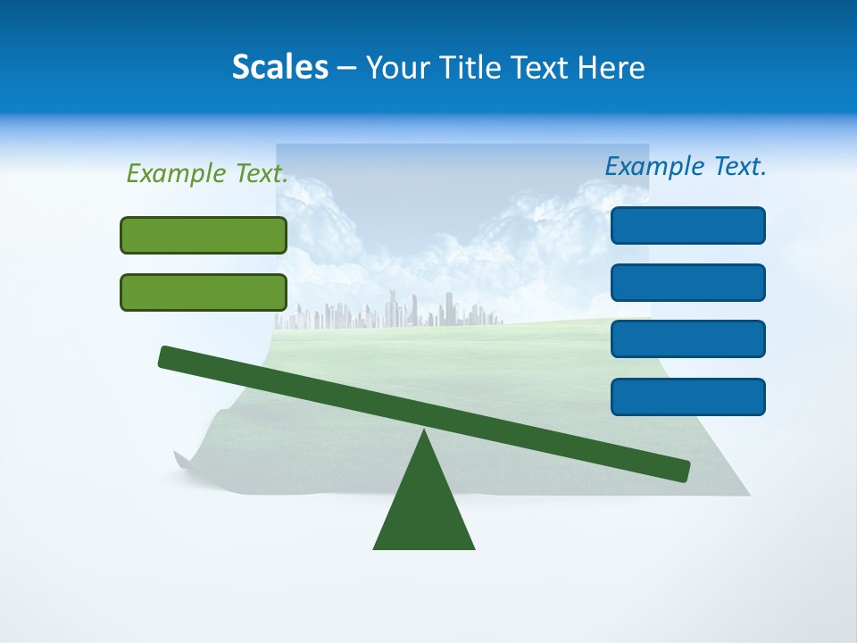 Blue Photo Environment PowerPoint Template