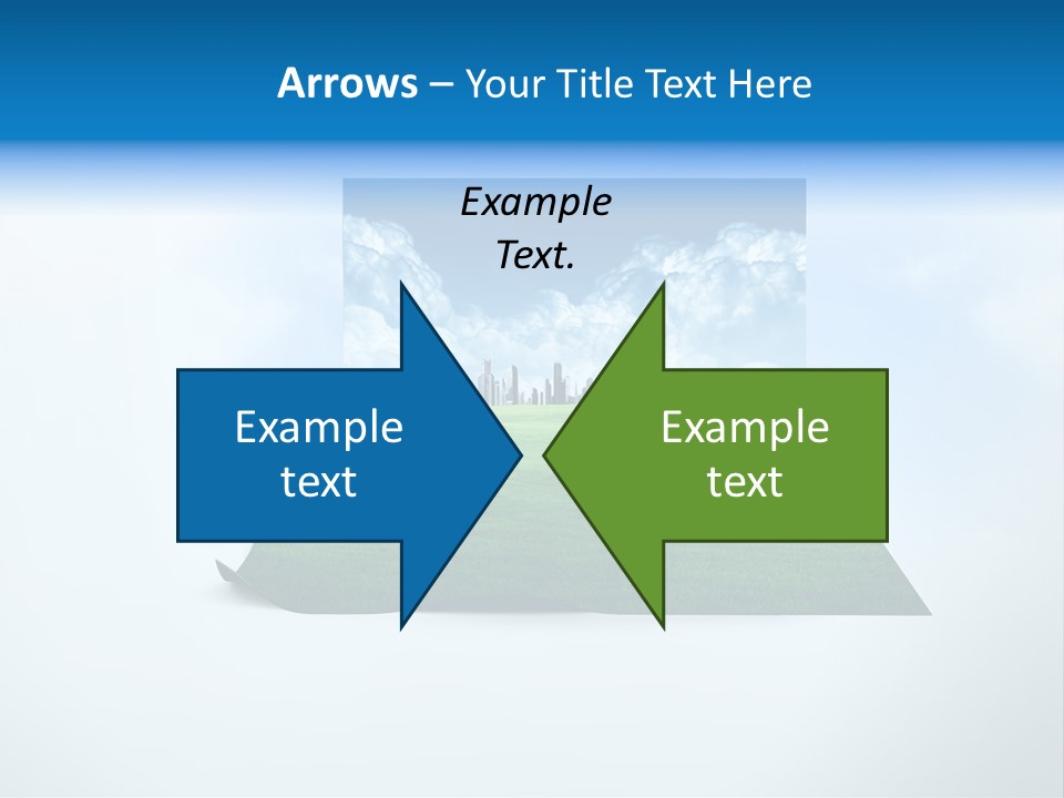 Blue Photo Environment PowerPoint Template