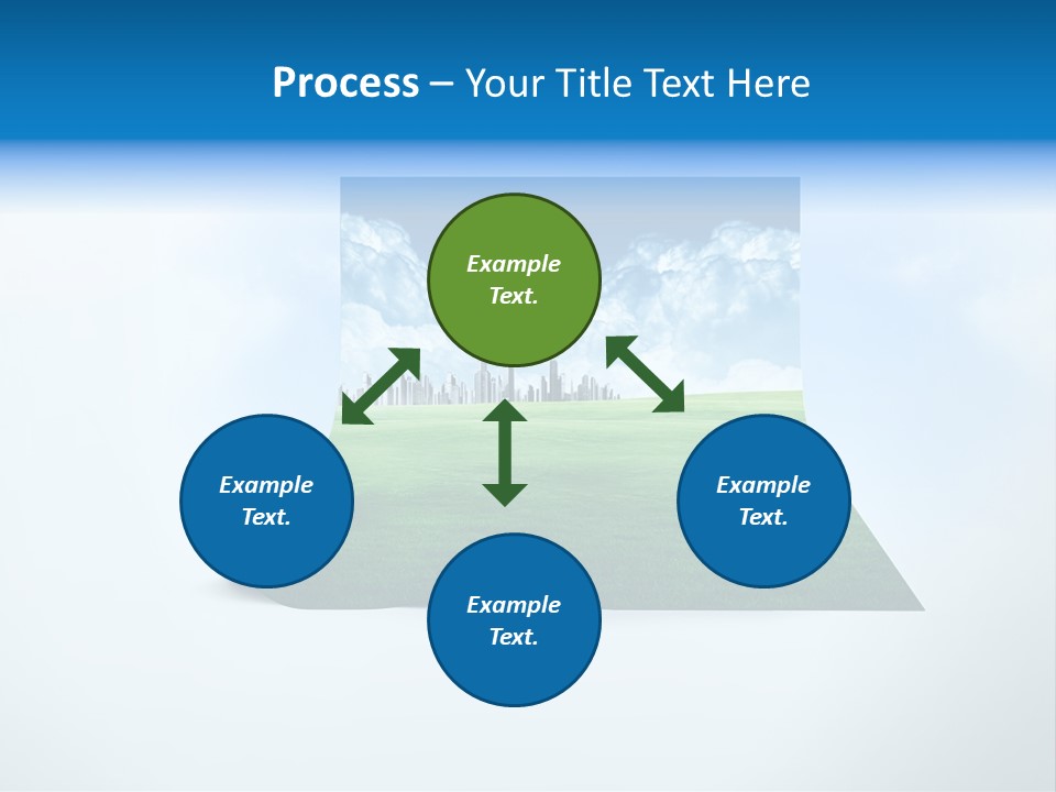 Blue Photo Environment PowerPoint Template