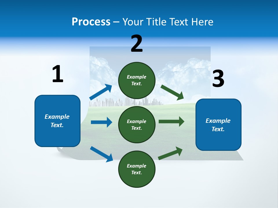Blue Photo Environment PowerPoint Template