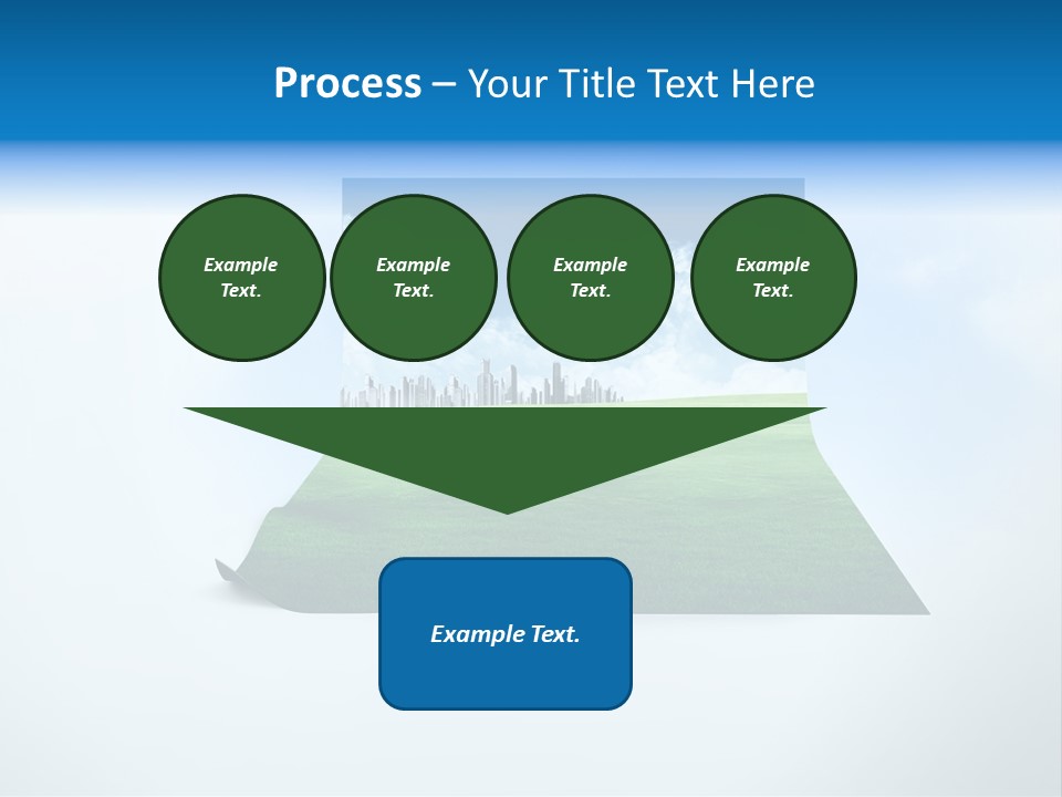 Blue Photo Environment PowerPoint Template