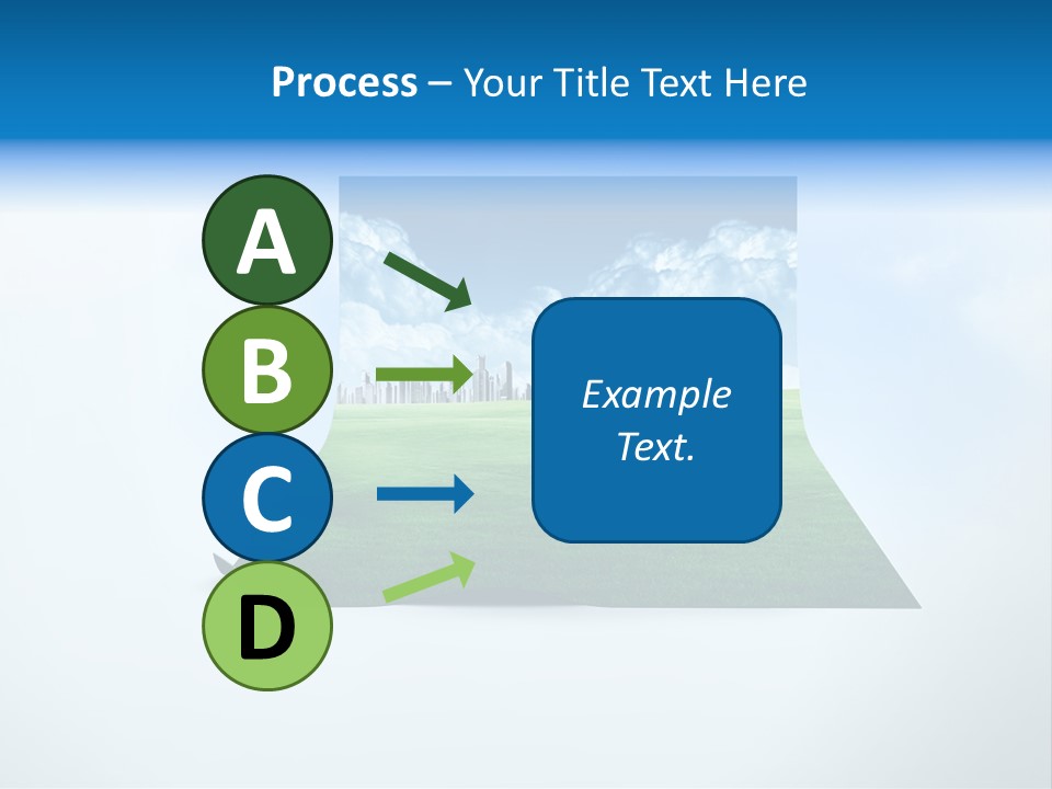 Blue Photo Environment PowerPoint Template