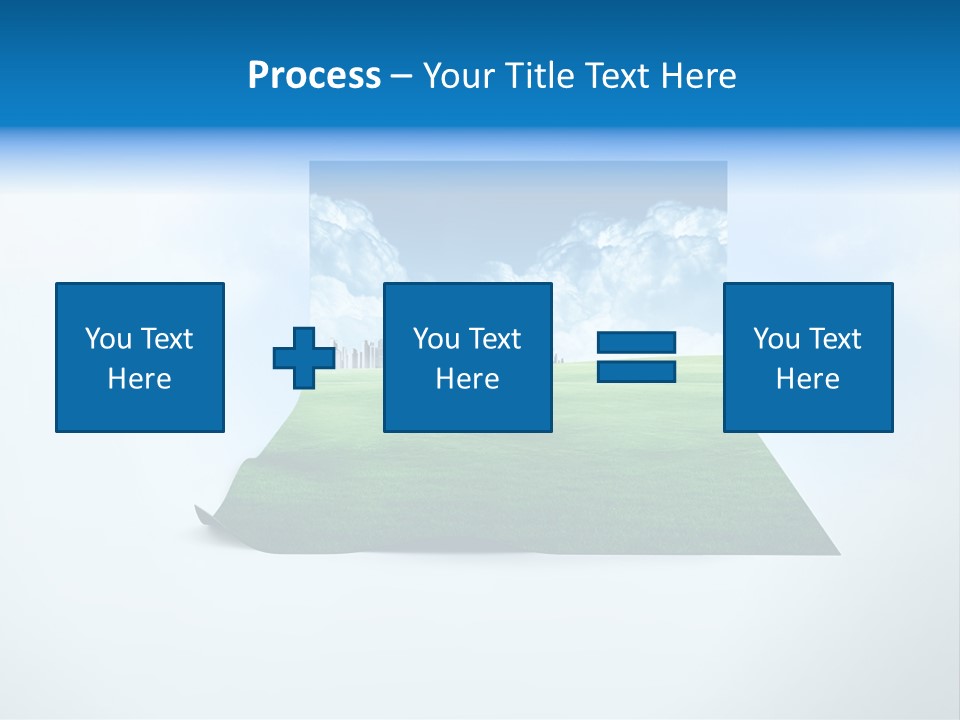 Blue Photo Environment PowerPoint Template