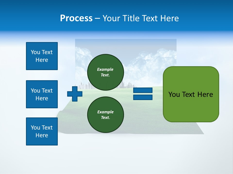 Blue Photo Environment PowerPoint Template