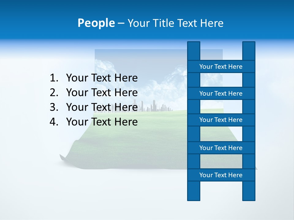 Blue Photo Environment PowerPoint Template