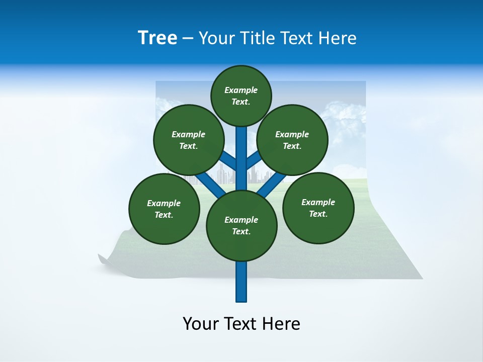 Blue Photo Environment PowerPoint Template