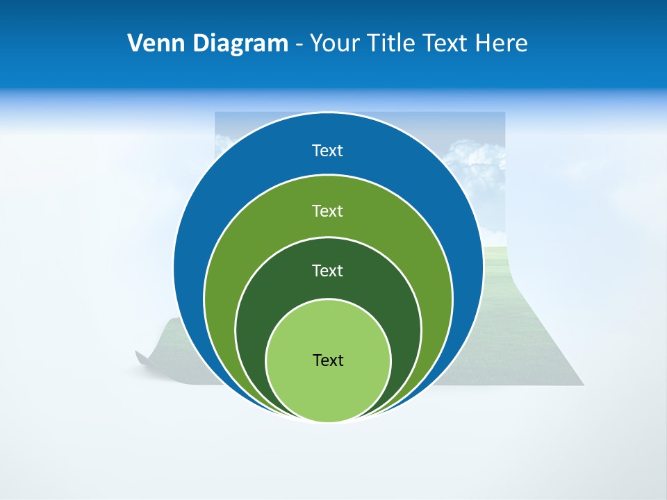 Blue Photo Environment PowerPoint Template
