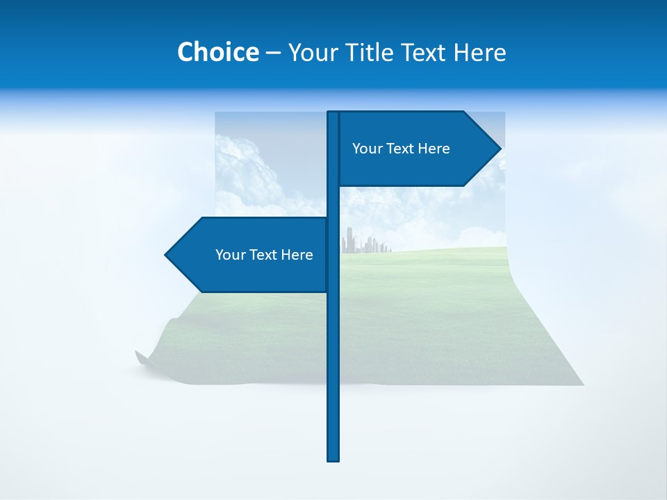 Blue Photo Environment PowerPoint Template