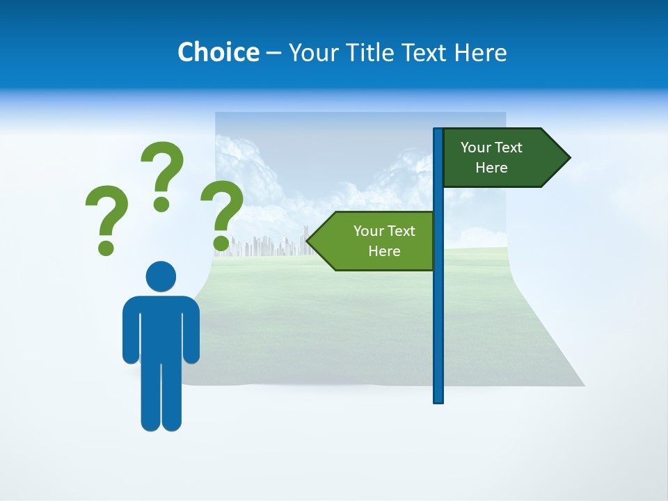 Blue Photo Environment PowerPoint Template