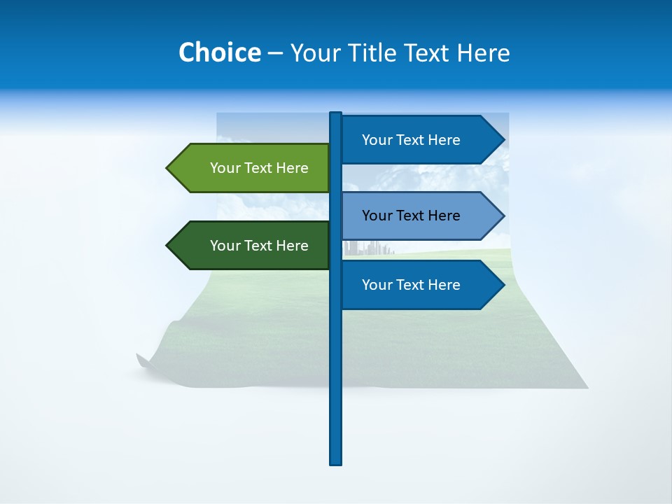 Blue Photo Environment PowerPoint Template