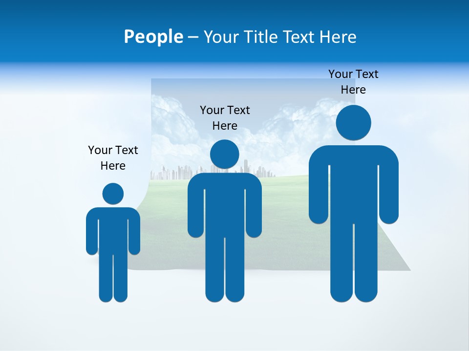 Blue Photo Environment PowerPoint Template