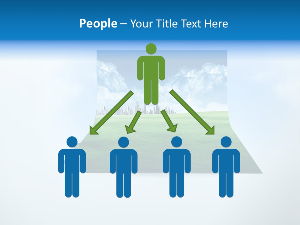 Blue Photo Environment PowerPoint Template