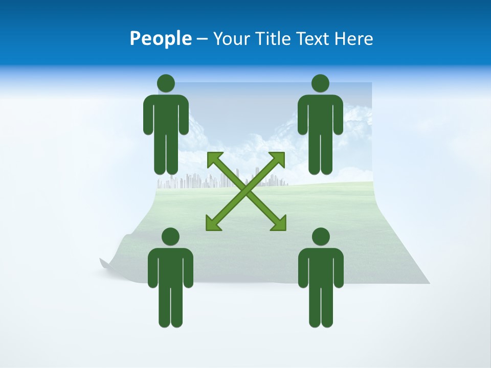 Blue Photo Environment PowerPoint Template