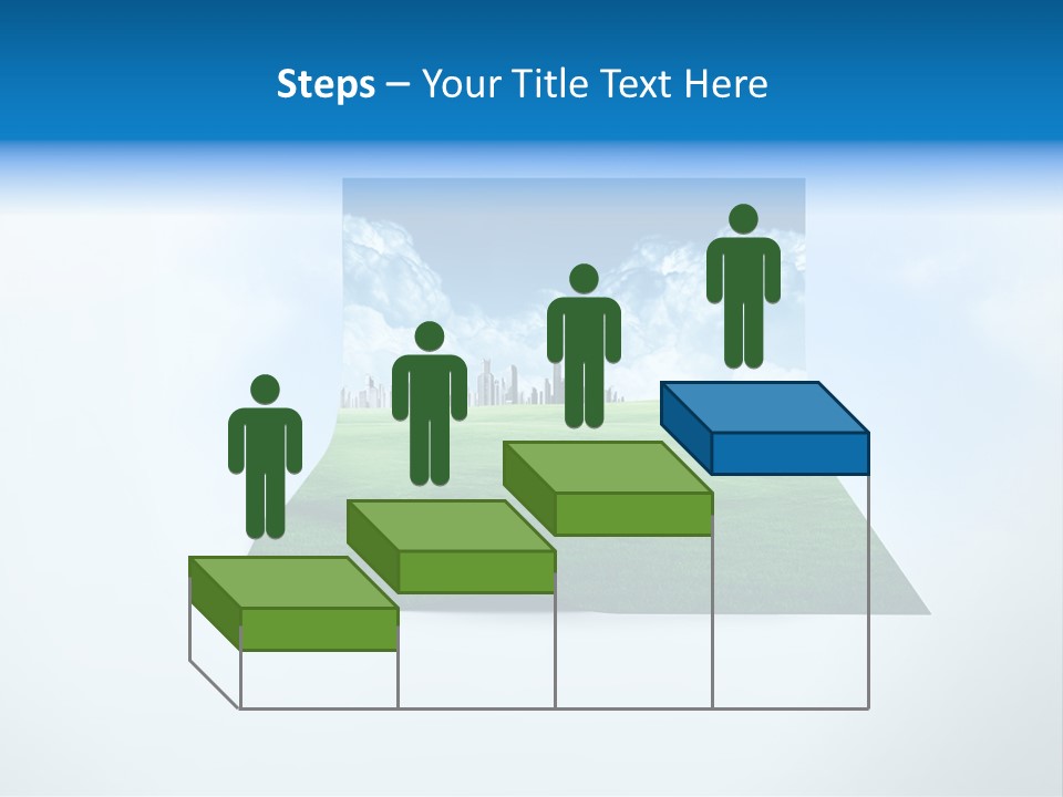 Blue Photo Environment PowerPoint Template