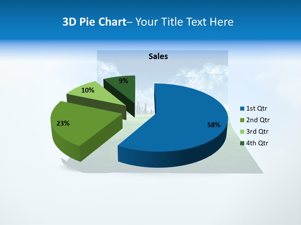 Blue Photo Environment PowerPoint Template