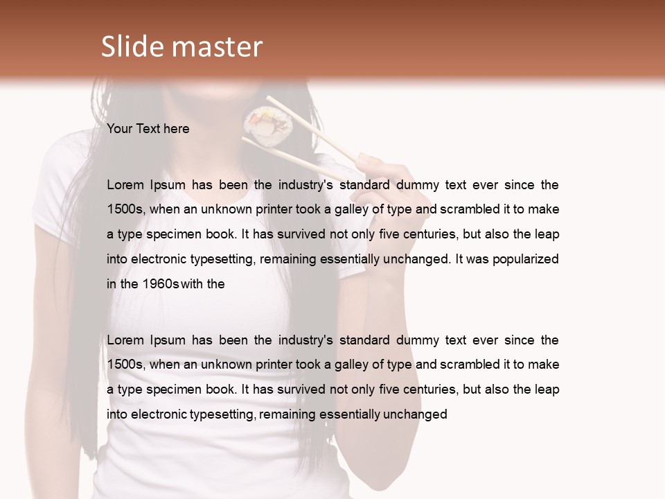 Lunch Laugh Jeans PowerPoint Template