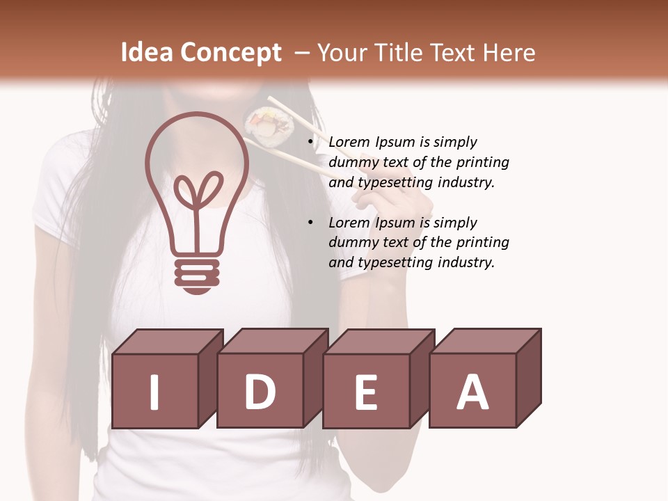 Lunch Laugh Jeans PowerPoint Template