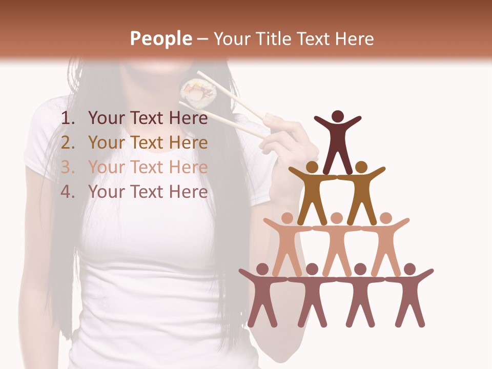 Lunch Laugh Jeans PowerPoint Template