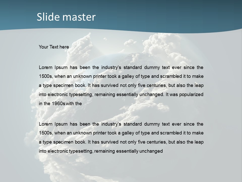 Coastline Atmosphere Clean PowerPoint Template