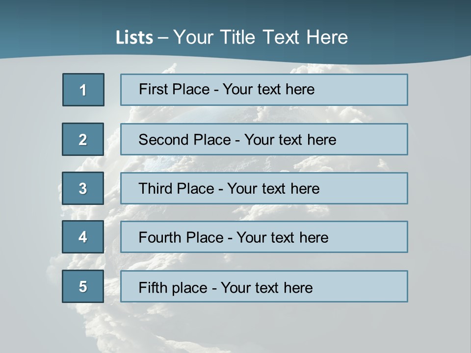 Coastline Atmosphere Clean PowerPoint Template