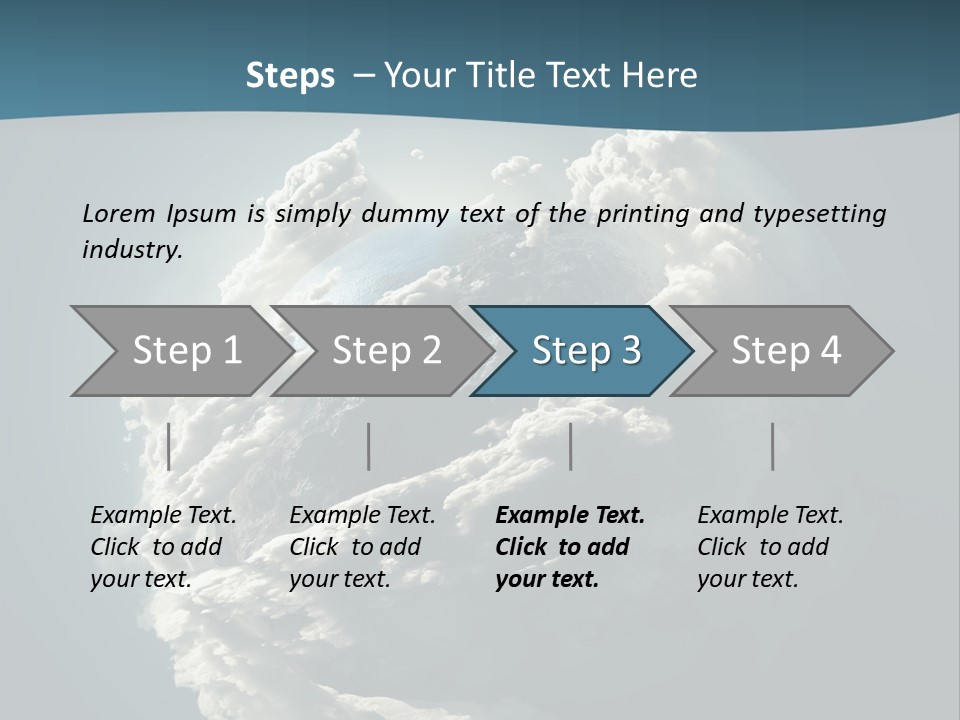 Coastline Atmosphere Clean PowerPoint Template