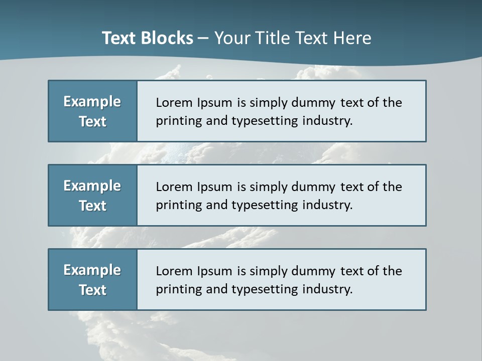Coastline Atmosphere Clean PowerPoint Template
