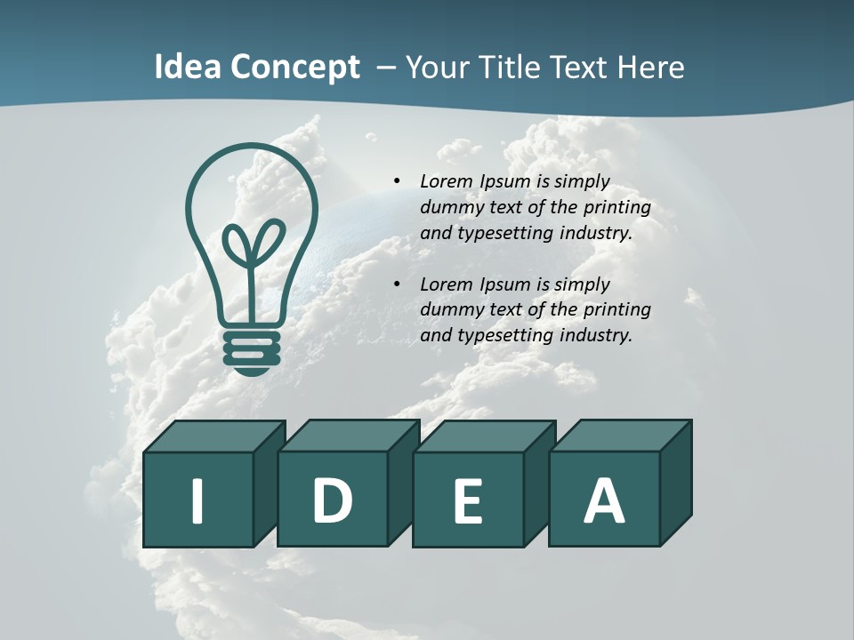 Coastline Atmosphere Clean PowerPoint Template