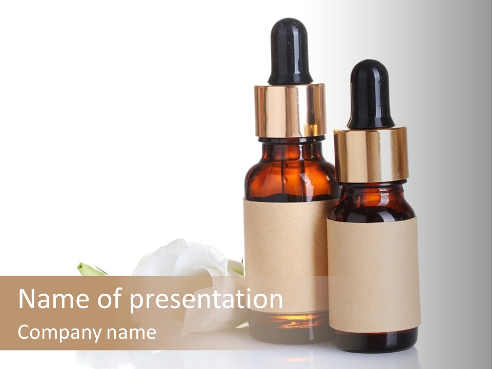 Herbal Glass Treatment PowerPoint Template