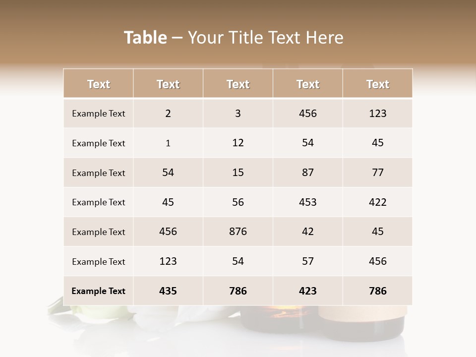 Herbal Glass Treatment PowerPoint Template