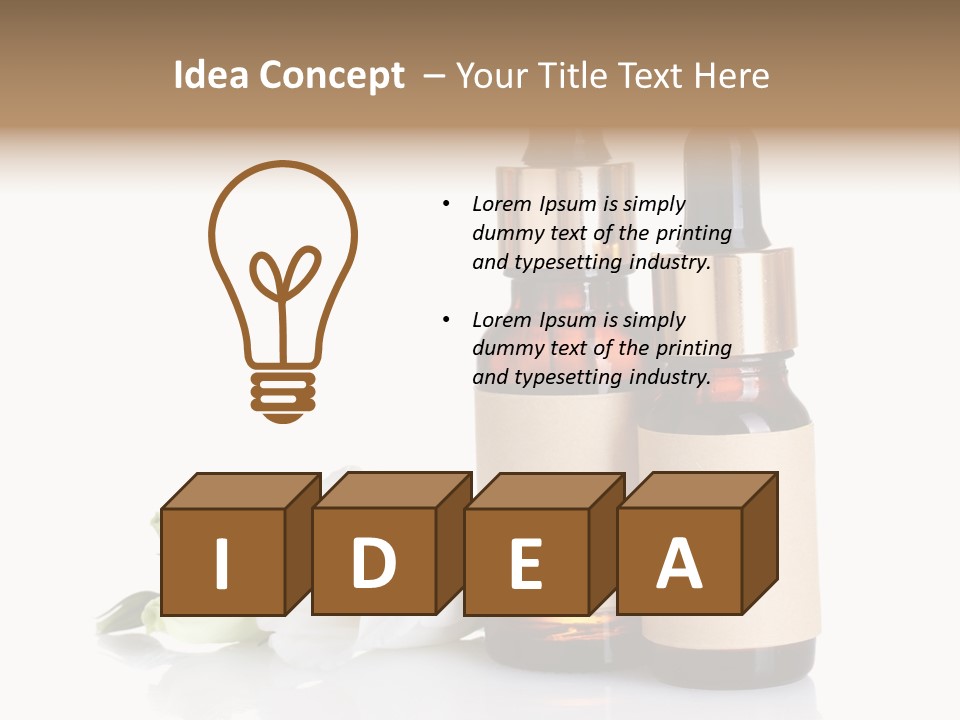 Herbal Glass Treatment PowerPoint Template