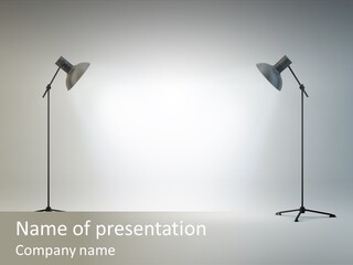 Photographing Cable Umbrella PowerPoint Template