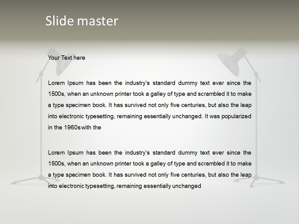 Photographing Cable Umbrella PowerPoint Template