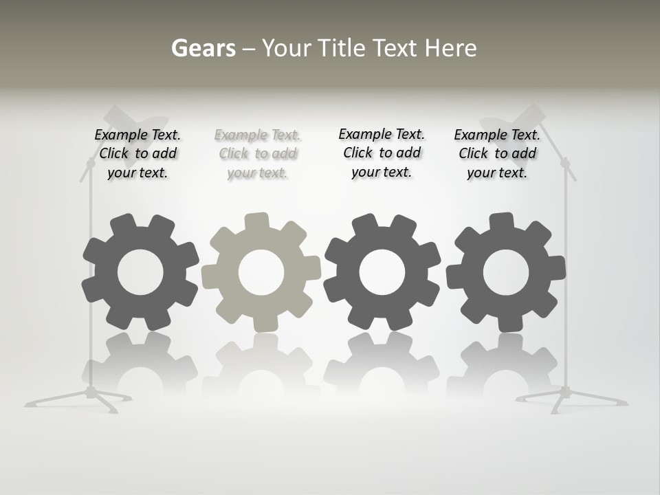 Photographing Cable Umbrella PowerPoint Template