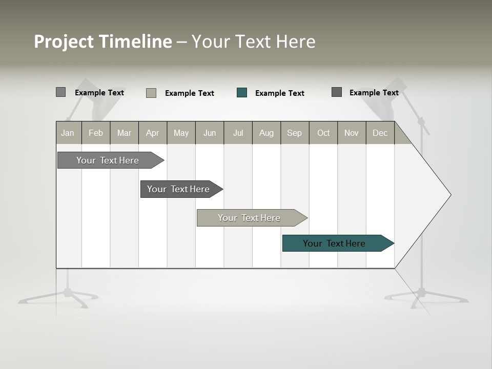 Photographing Cable Umbrella PowerPoint Template