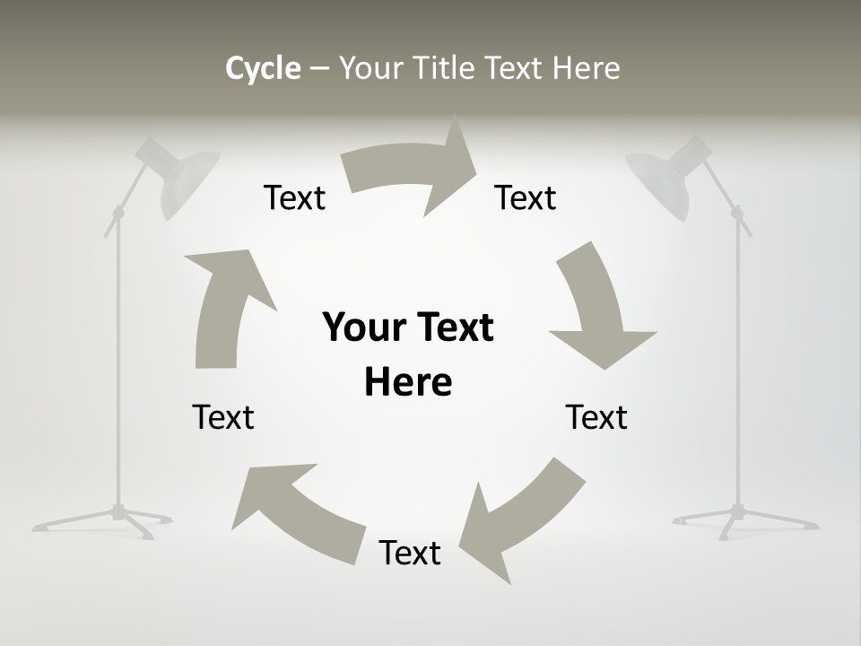 Photographing Cable Umbrella PowerPoint Template