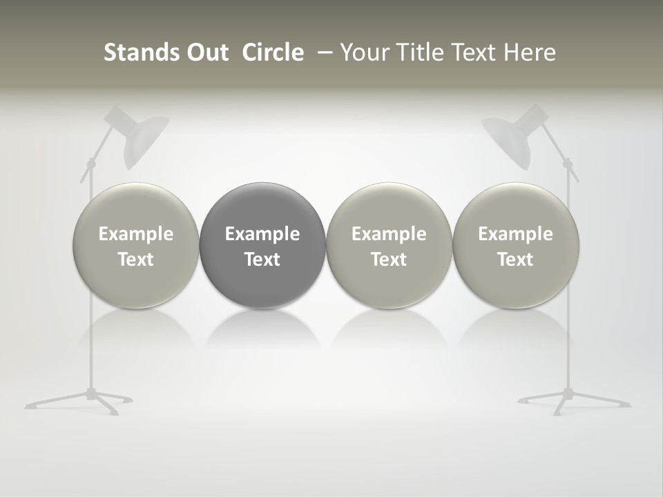 Photographing Cable Umbrella PowerPoint Template