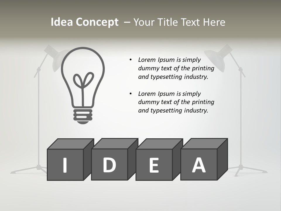 Photographing Cable Umbrella PowerPoint Template