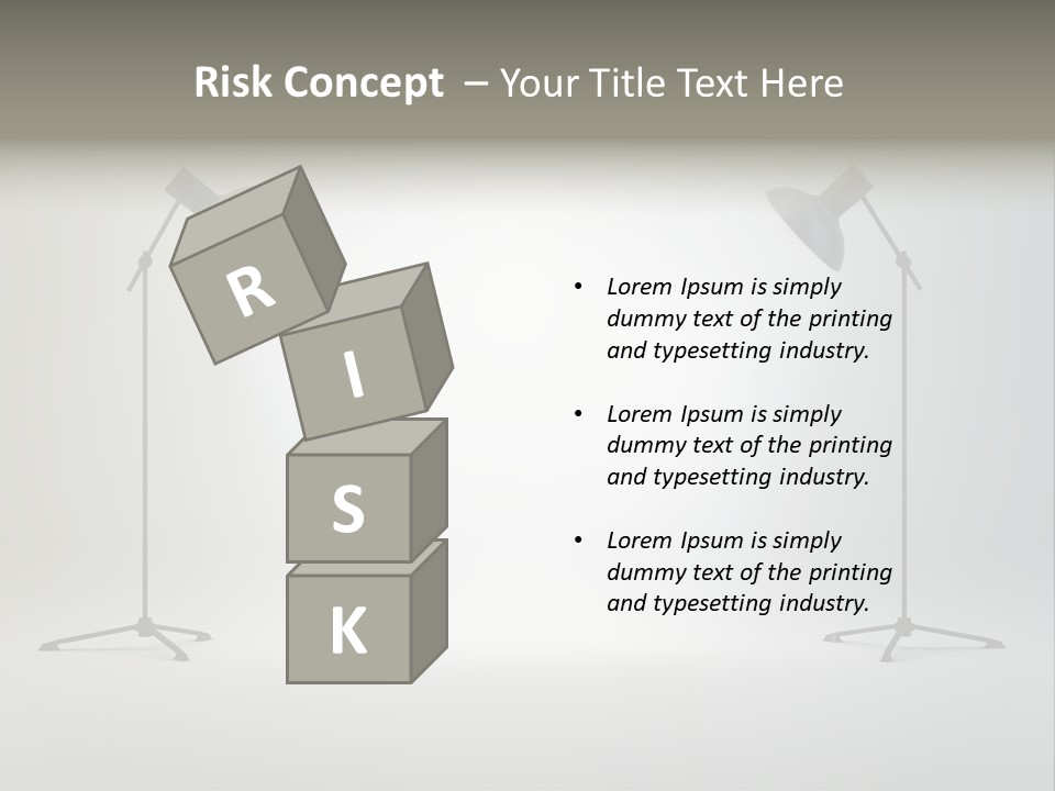 Photographing Cable Umbrella PowerPoint Template