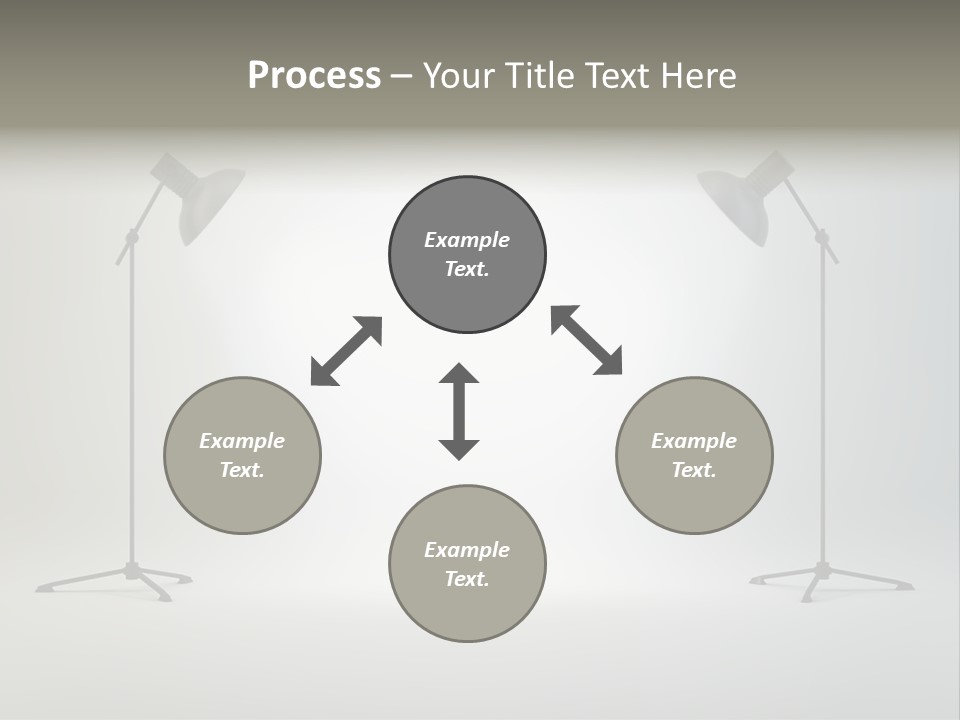 Photographing Cable Umbrella PowerPoint Template