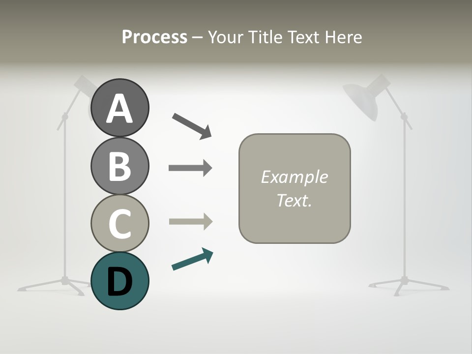 Photographing Cable Umbrella PowerPoint Template