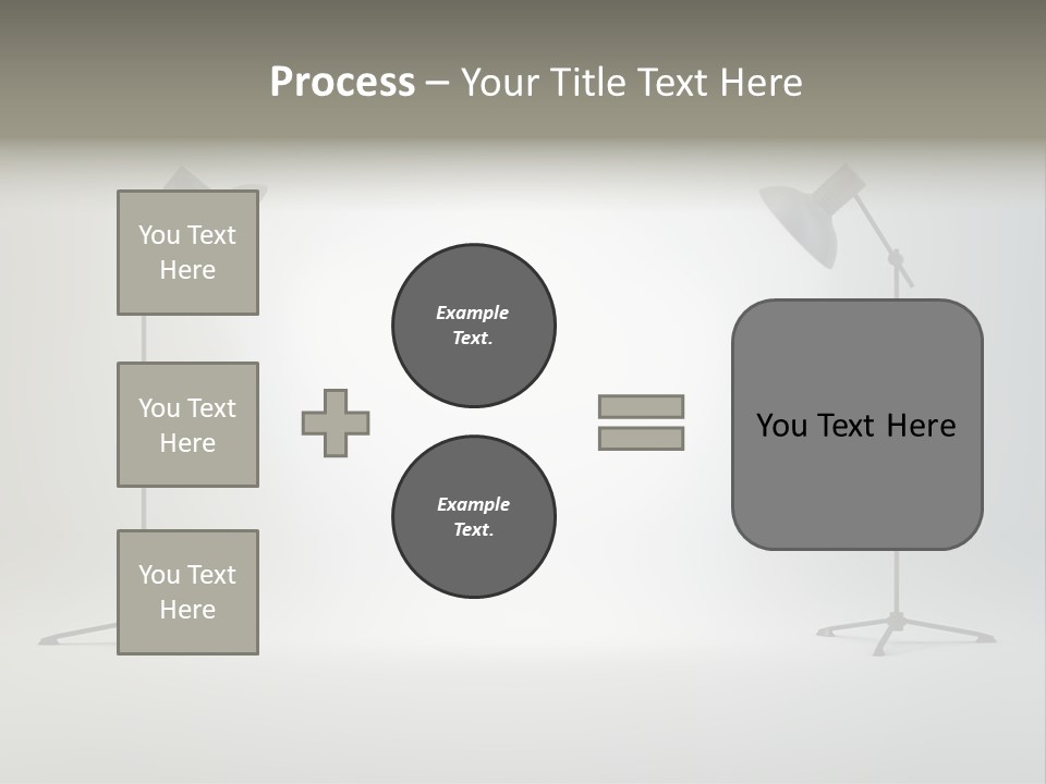 Photographing Cable Umbrella PowerPoint Template