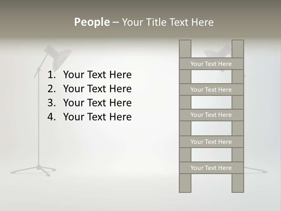 Photographing Cable Umbrella PowerPoint Template